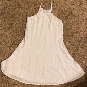 white floral brandy dress